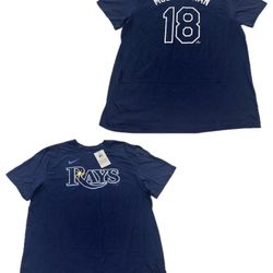Tampa Bay Rays McClanahan #16 Jersey T Shirt Mens 2XL New With Tags $40 MSRP