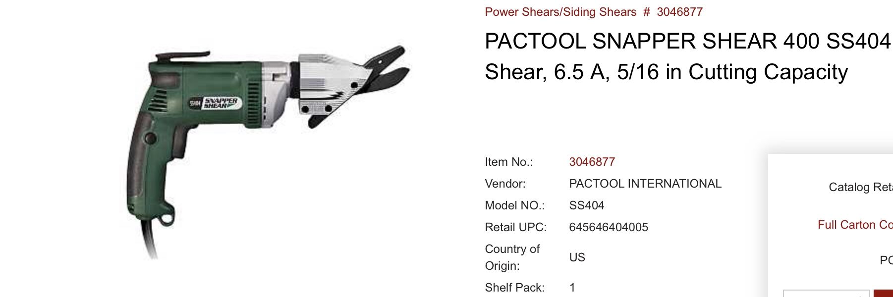 Pactool Fiber Cement cutter (LOOK)