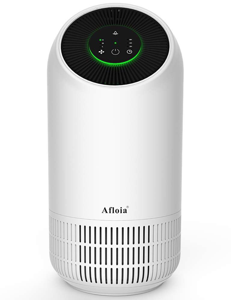 New Afloia Portable Air Purifier for Home 4-Stage Filtration True HEPA Filter,3 Speeds Purifies Air Whisper Quiet Air Cleaner