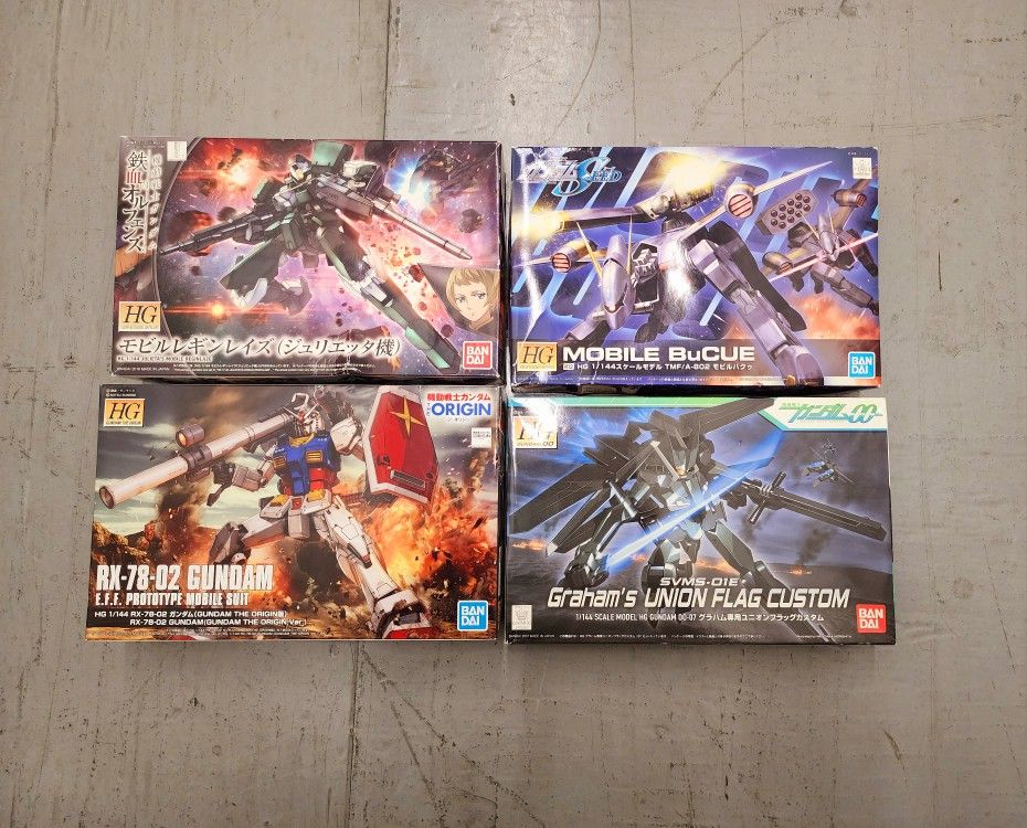 Brand New Unbuilt Gundam Gunpla Model Kits