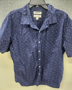 Goodthreads Printed Poplin Slim Collar Shirt Size XXL