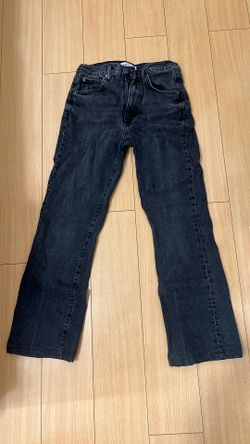 zara size 2 black denim jeans
