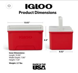 Igloo Red Cooler