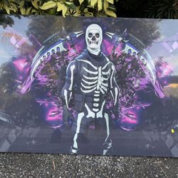 Fortnite Skull Trooper Painting 