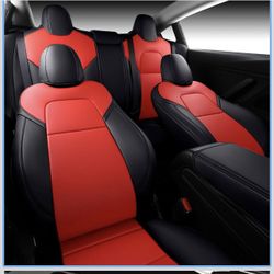INCH EMPIRE Seat Cover Custom Fit for Tesla Model 3 Synthetic Leather Car Seat Cushion Protector for 2017 2018 2019 2020 2021 2022 2023 Customized (Li