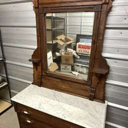 Early 1900 Marble Top Dresser