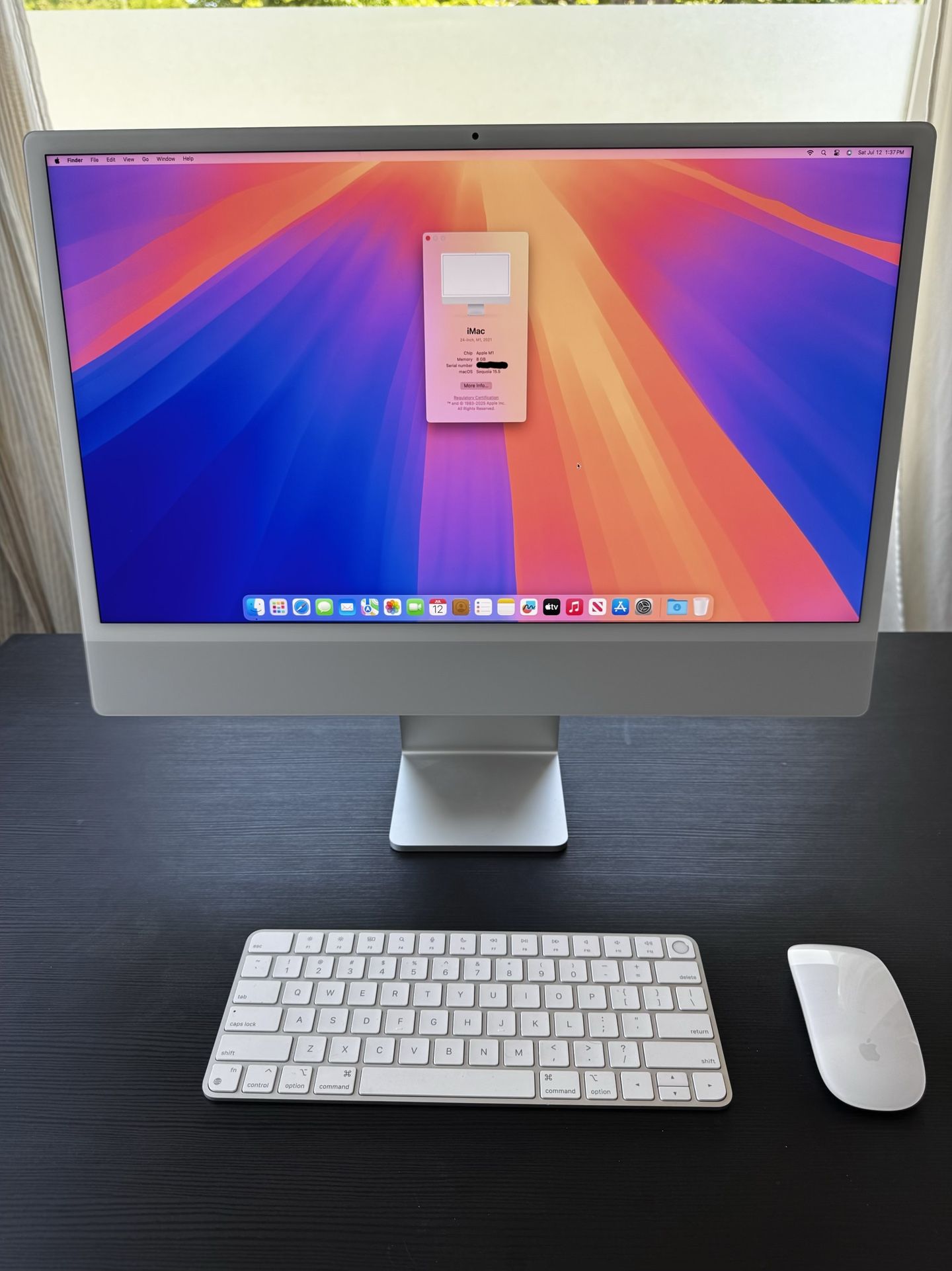 Apple M1 iMac With Dock