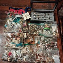 Huge Lot Of Vintage Jewelry 