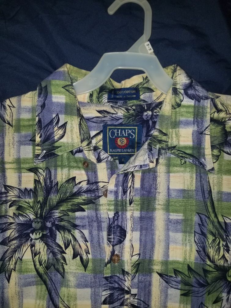Vintage Chaps by Ralph Lauren Button Up Shirt Men's Size XL