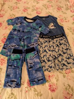 2 Boys Size M (8) Two Piece Pajama Sets Carters & Old Navy~New~Price Includes 4 Pieces