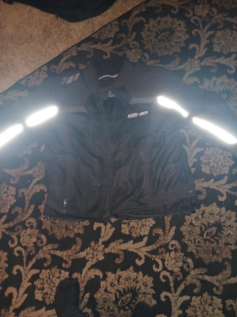 Ladies Size Large Can Am Motorcycle Riding Jacket Removable Inner