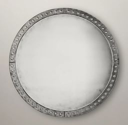 Restoration Hardware Palazzo Antiqued-Glass Round Mirror