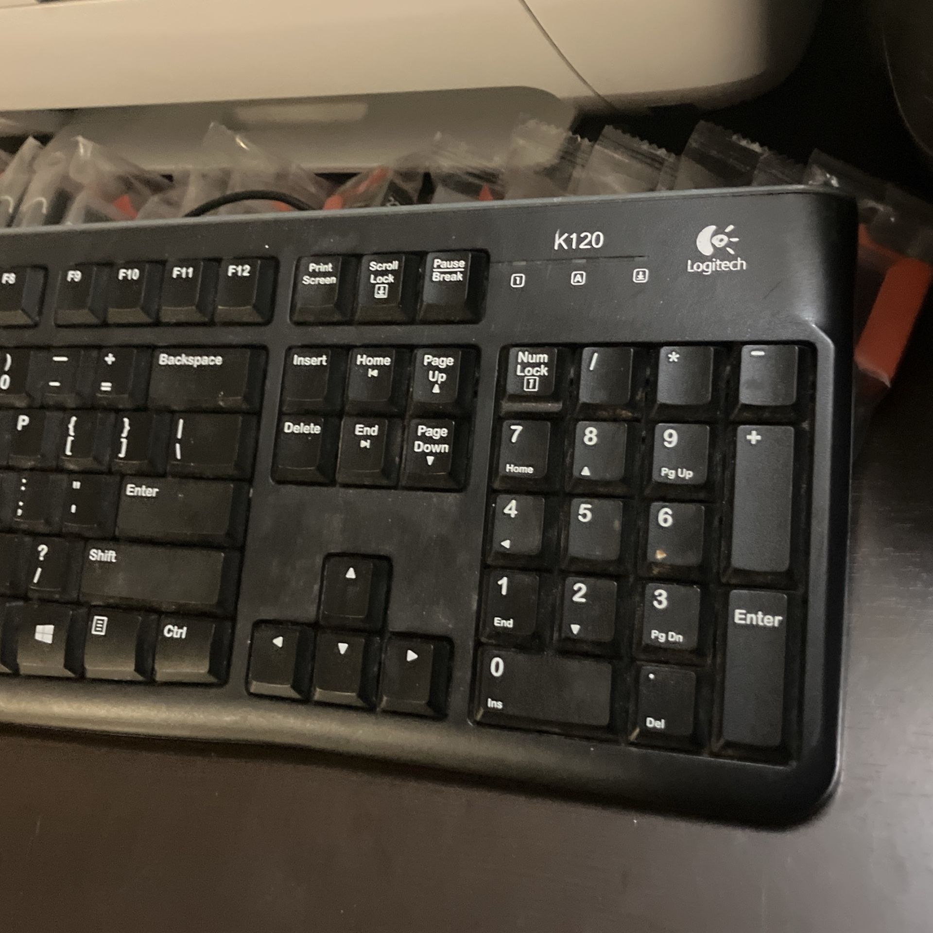 Dell wireless Mouse/keyboard w/ Logitech K120 keyboard