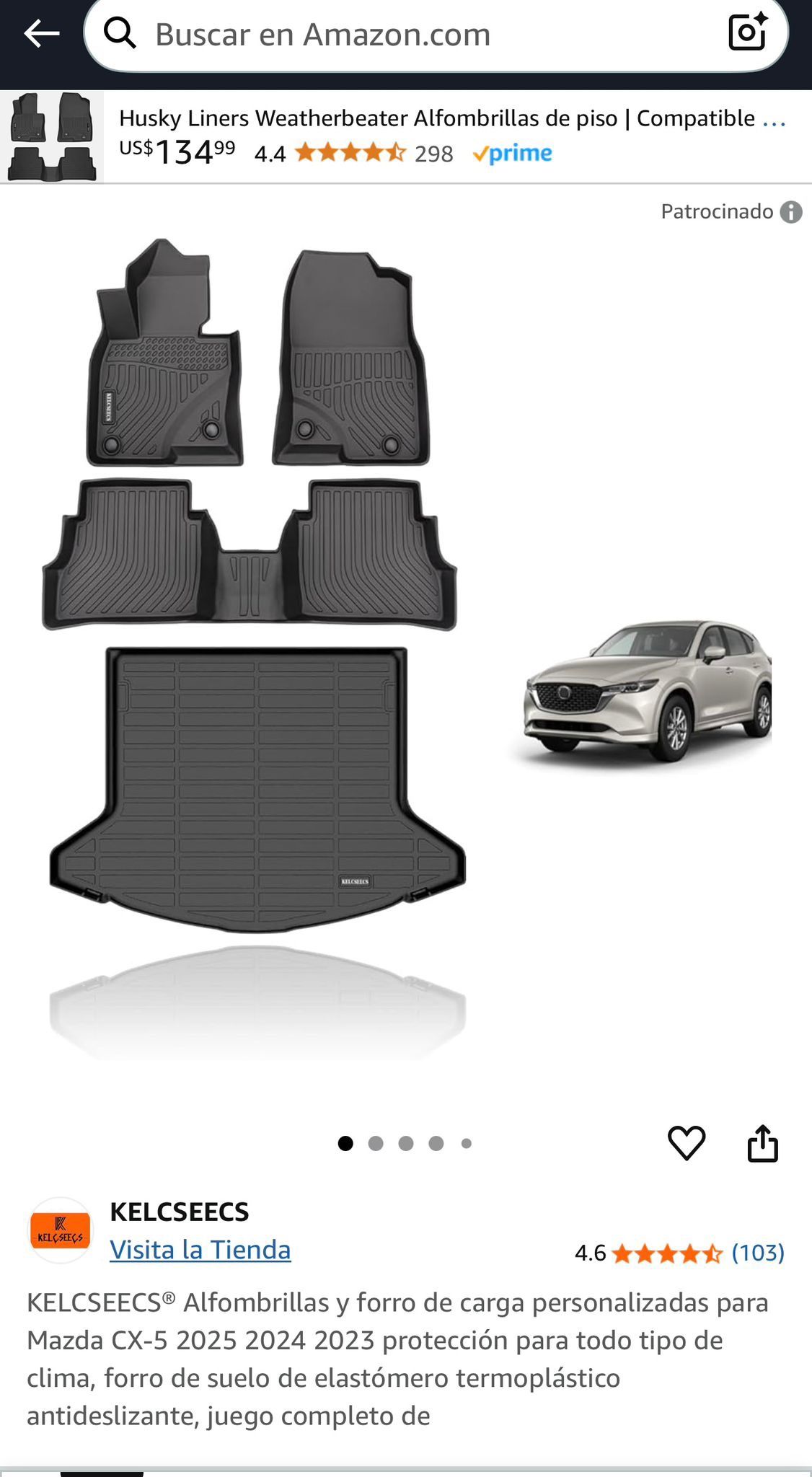 Mats Mazda CX5 2023-2025