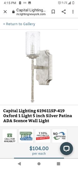 Silver Sconce Wall