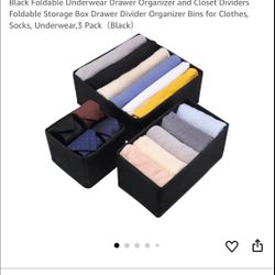 3 pc Drawer Organizer sells For 9.99 Selling For $5.00  New - 5 Available Never Opened 