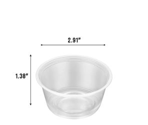 Clear Plastic Portion Cups 2.91" x 1.38"