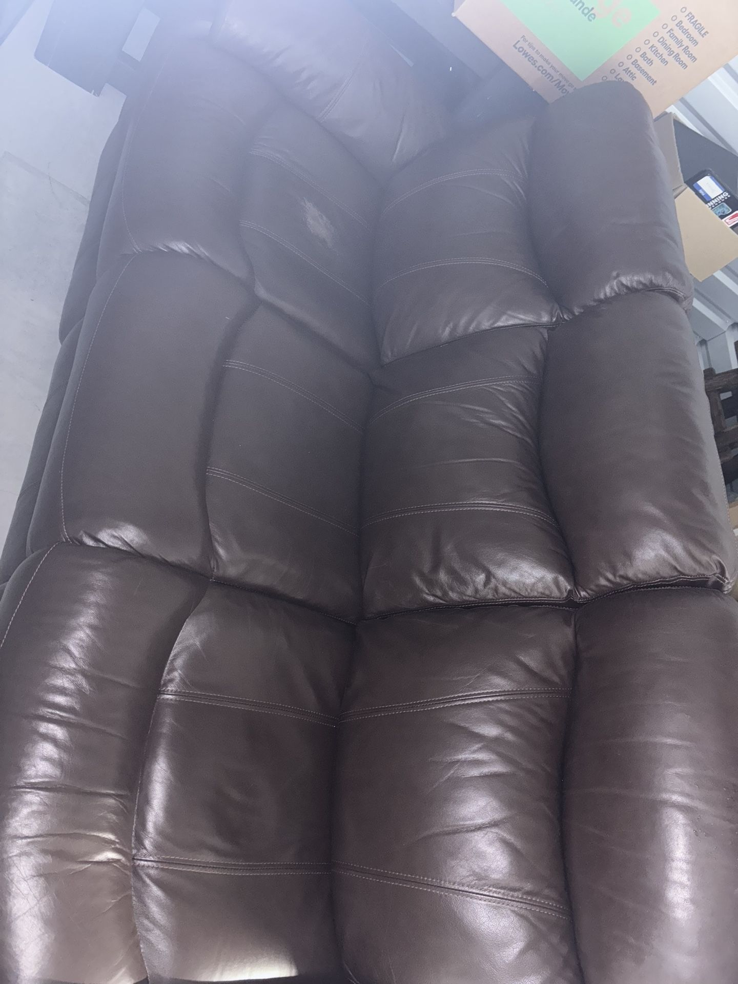 Leather Reclining Couch