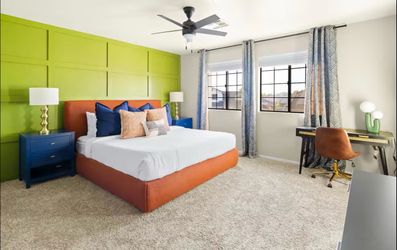 King bed frame and nightstands