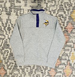 NFL Team Apparel Vikings Snap Pullover Women’s Size L