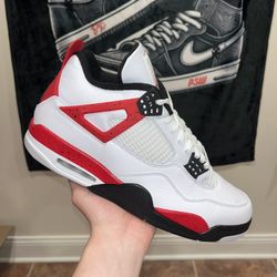 Size 12 Air Jordan 4 Red Cement Brand New 