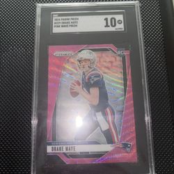 Drake Maye Rc Pink Wave SGC10