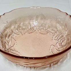 Arcorac Rosa/rose Pink Glass 6”soup/salad Bowl France