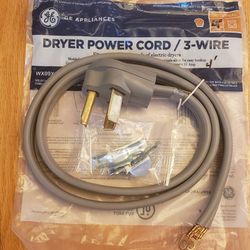 GE Dryer Power Cord/3 Wires 4 Ft