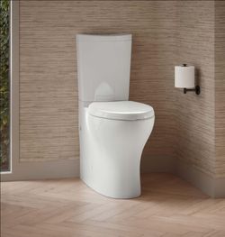 KOHLER 3569-0 Persuade Curv Toilet Tank, Dual-Flush 1.0 GPF or 1.6 GPF, Top-Mount Two-Button Flush, Toilet Tank Only, White