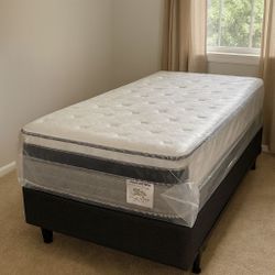 Brand New Twin Size Mattress 14” Thick 🌟 Pillow Top – Factory Direct! Also available in Full, Queen & King. Ask about our Same-Day Delivery 🚚 