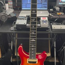 PRS SE CUSTOM 24 CHERRY SUNBURST ELECTRIC GUITAR 