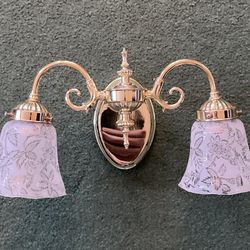  Brass Vanity Light / Wall Sconce. 