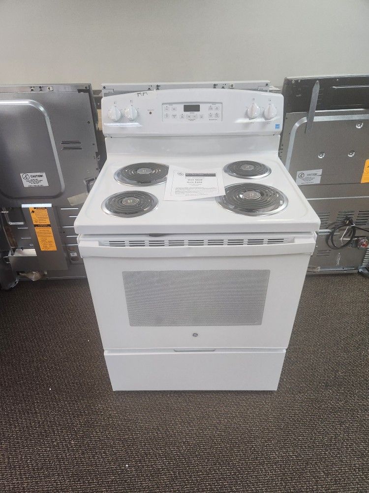 30 in. 4 Burner Element Free-Standing Electric Range in White