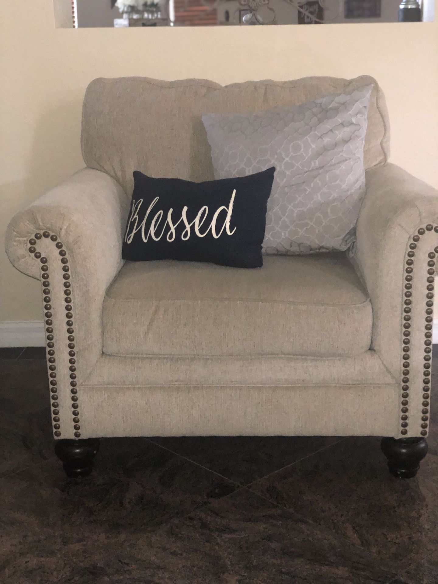 Couch ( Sofa) oversized chair and end table
