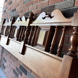 King Size Solid Walnut Headboard