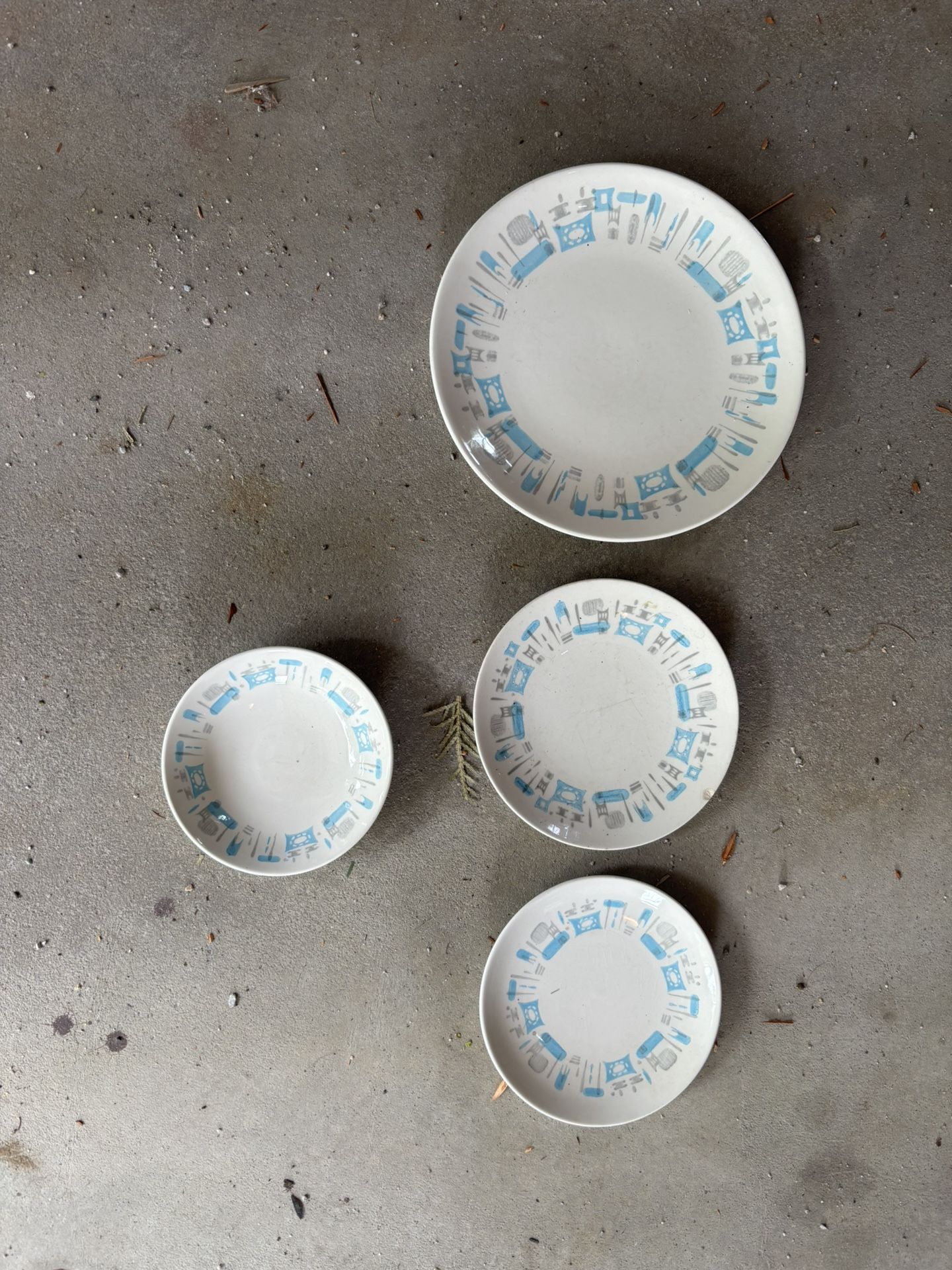 Blue Heaven Royal China Plates