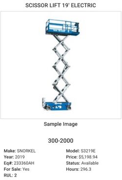 SCISSOR LIFT FOR SALE!!