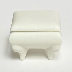 1970s Miniature Bisque Trinket Box
