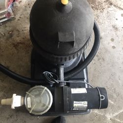 Great Pool System Always Wrapped Up Over The Winter And Stored In Garage 