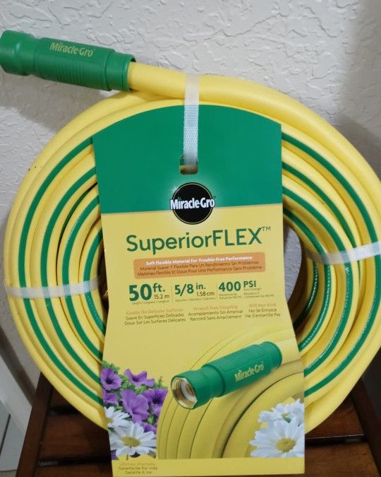 Miracle-Gro Superior FLEX 50ft Flexible Garden Hose NEW SEALED