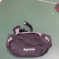 supreme waist bag box logo black phanny pack bag