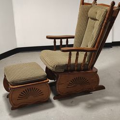 Amish Glider with Ottoman