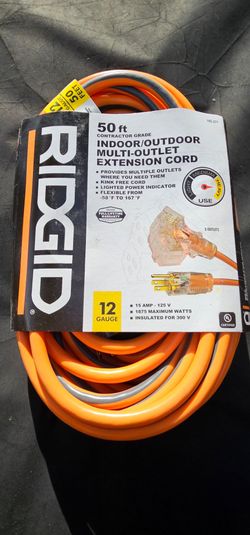 RIGID 50ft MULTI-OUTLET EXTENSION CORD