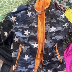 Boys Rain Jacket Size Medium 8