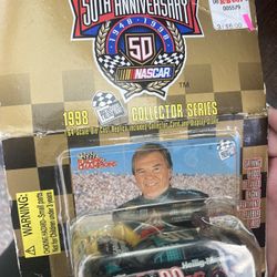 1998 Racing Champions 50th Anniversary Collector Series 1:64 scale die-cast replica of Dick Trickle's #90 Heilig-Meyers NASCAR stock car.