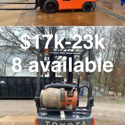 2018+ Toyota 3000 Lbs Forklifts