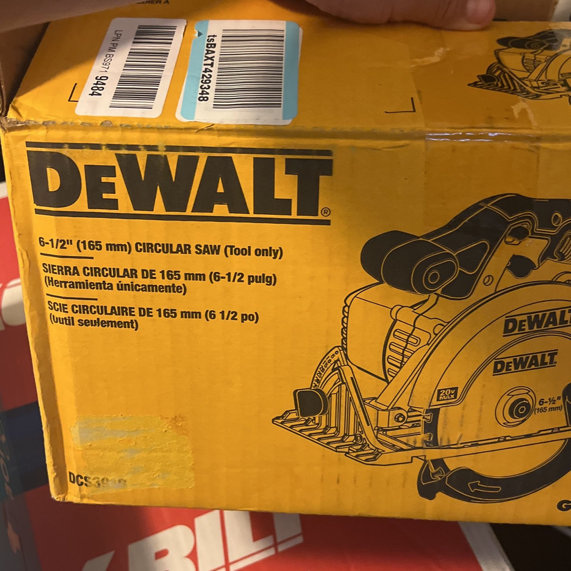 6-1/2” Circular Saw Dewalt N Honda Power Wash3000pw