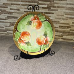 Antique Artist-Signed Hand-Painted Plate made in Austria