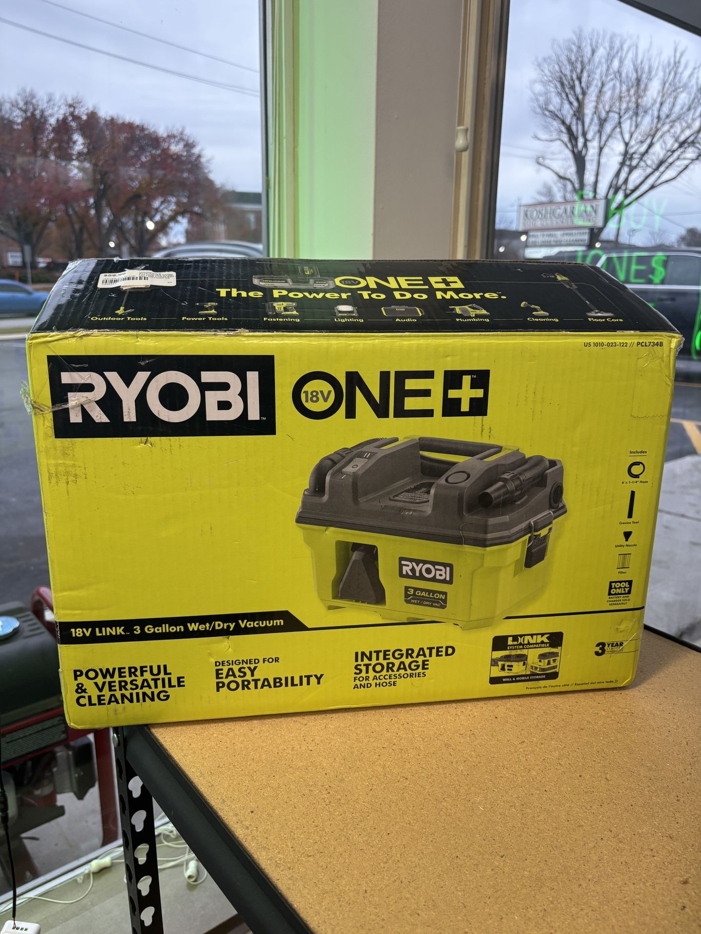 Ryobi 18V Link Cordless 3 Gallon Wet/Dry Vacuum