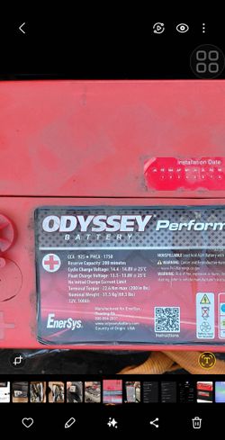 AGM ODYSSEY ODP-AGM 31 BATTERY (Multiple For Sale)
